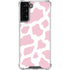 Pink Cow Print Galaxy S21 FE Clear Case